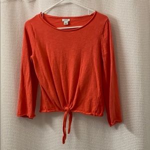 J. Crew Tie Bottom Top